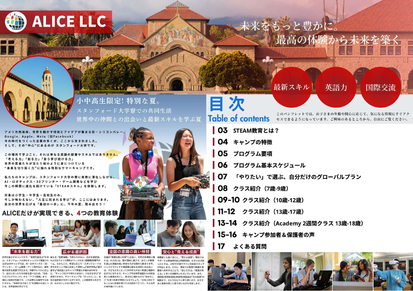 スタンフォード大学サマーキャンプ（STEAM）2